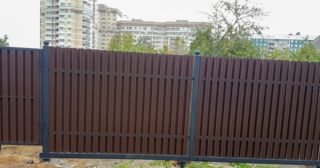 Купить распашные ворота из штакетника Новокуйбышевск, цена от 2739 руб.