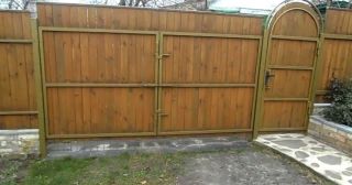 Купить распашные ворота деревянные Новокуйбышевск, цена от 2739 руб.
